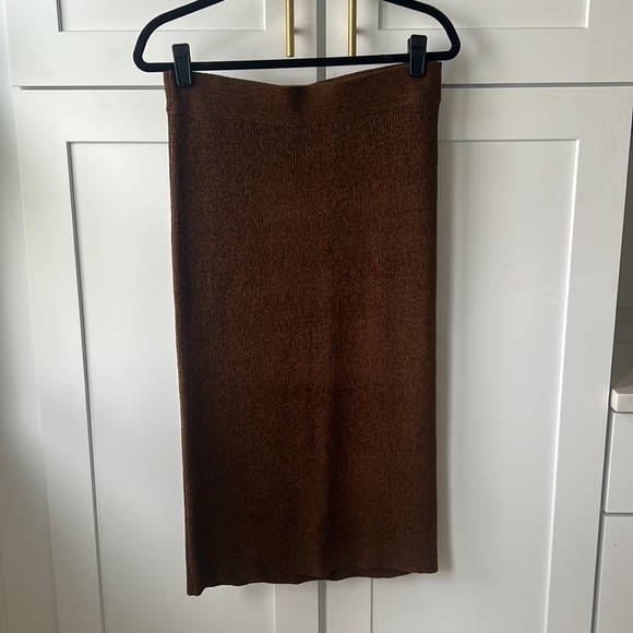 Calvin Klein Dresses & Skirts - Calvin Klein Knit Brown Skirt